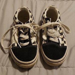 Toddler size 11 checkered Vans Low Tops Skate shoe